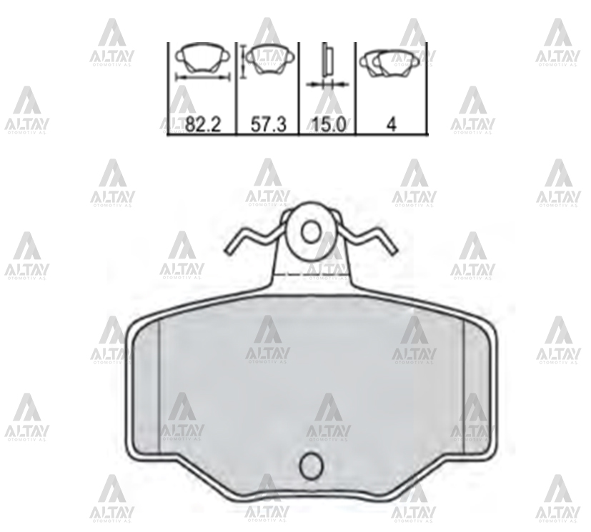 Nissan Almera Arka Fren Balata OEM 44060-3F025 Nissan Almera Arka Fren Balata OEM 44060-3F025